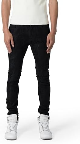 mnml Men's M588 Snap Slim Denim - Black, 28 at Amazon Men's